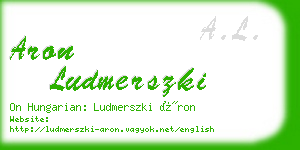 aron ludmerszki business card